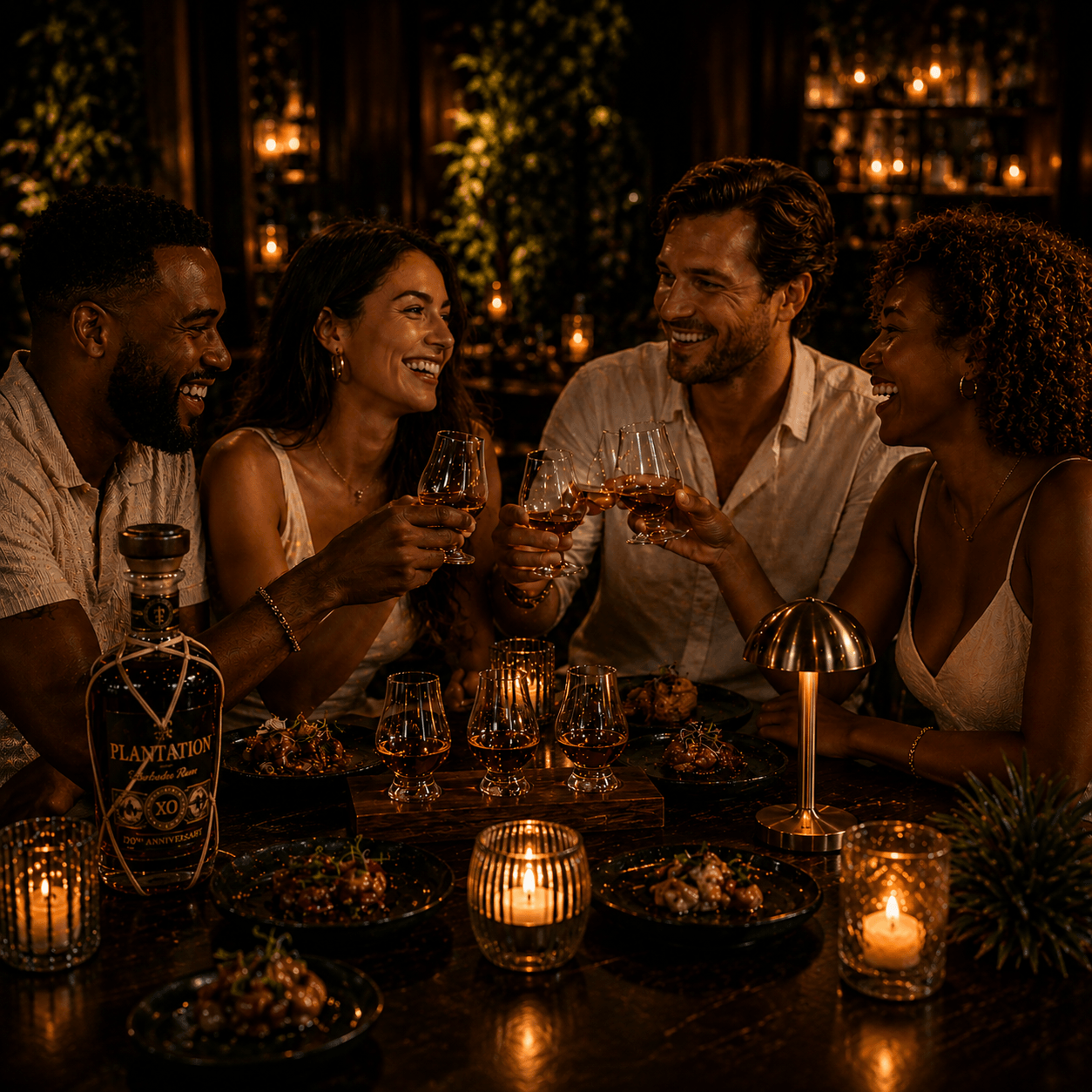 Group celebration at Rum & Rhythm
