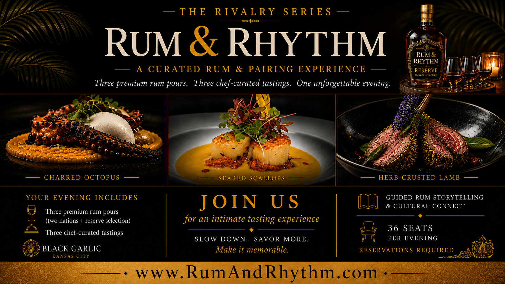 Rum & Rhythm — The Rivalry Series, a curated rum & pairing experience